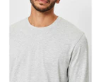 Target Australian Cotton Long Sleeve T-Shirt - Grey