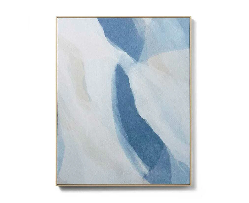 E Style 80x100cm Misty Canvas Wall Art Hanging Decorative Painting Blue