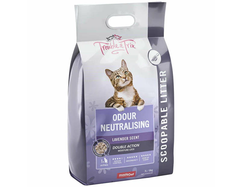 Trouble & Trix Lavender Scented Clumping Cat Litter