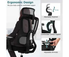 Giantex Ergonomic Mesh Office Chair High Back Executive Chair w/Adjustable Headrest & Armrests, Black