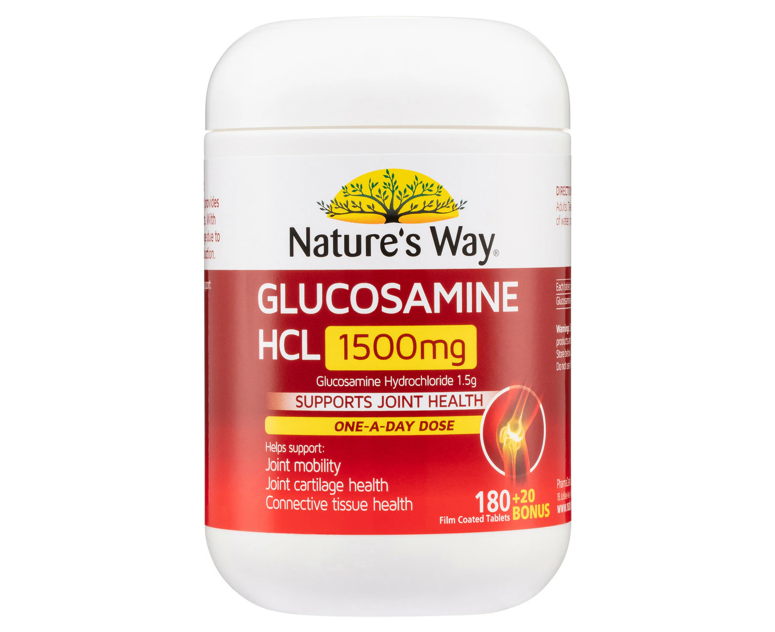 Natures Way Glucosamine 1500mg 180 plus 20 Tablets