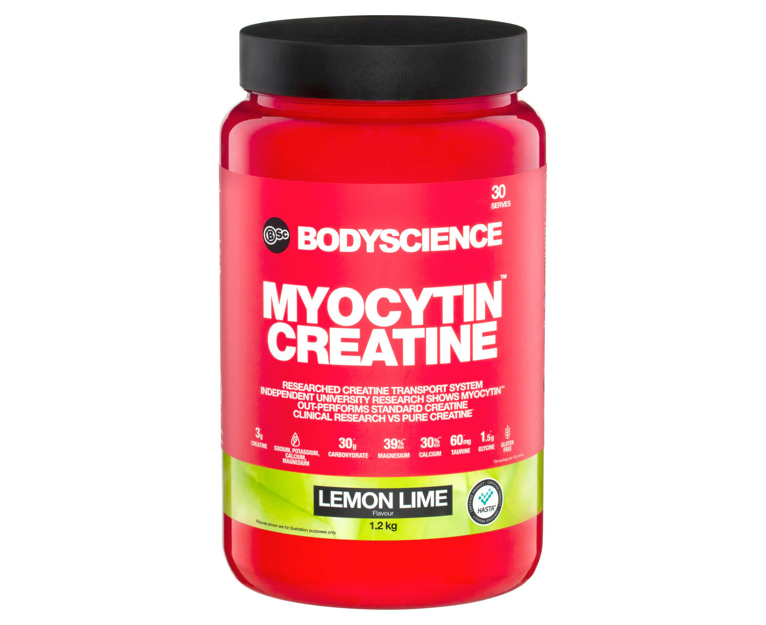 BSc Myocytin Creatine Lemon Lime Flavour 1.2kg