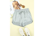 Azura Exchange Knit Casual Shorts - Gray