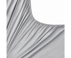 Justlinen-luxe 100% Luxury Cotton 500TC Single Bed Sheet Set - Grey