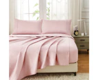 Justlinen-luxe 100% Luxury Cotton 500TC Double Bed Sheet Set - Mauve
