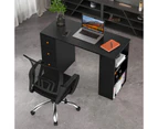 Computer Desk Laptop Table Home Office Study Desk with 3 Drawers & Shelves Black