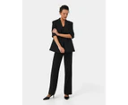 Forcast Women's Emani Double Breasted Blazer - Black