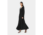 Forcast Women's Louise Open Sleeve Maxi Dress - Black