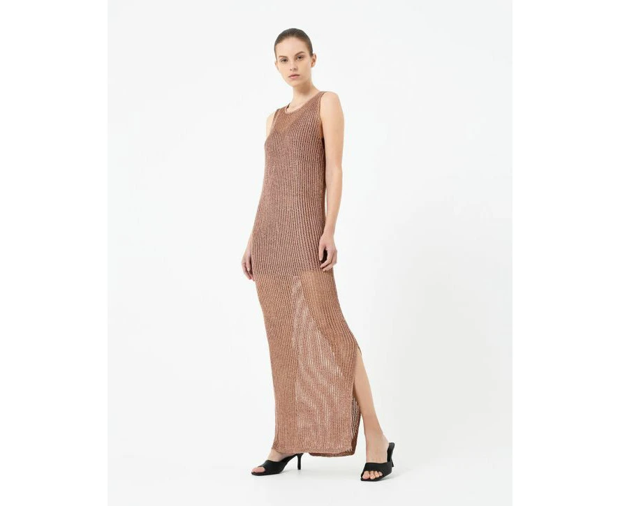 Forcast Women's Milarose Crochet Knit Dress - Bronze