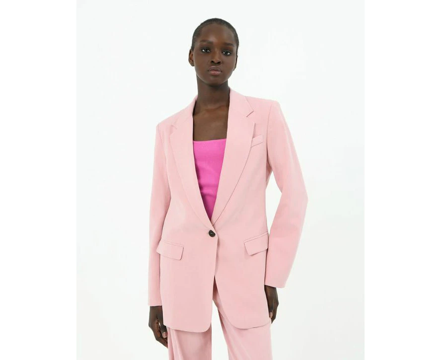 Forcast Women's Jakie One Button Blazer - Pink