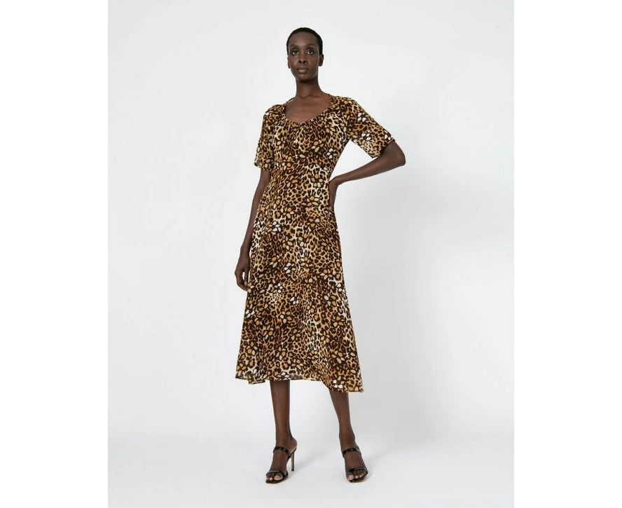 Forcast Women's Janice Leopard Print Dress - Leopard