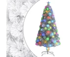 Artificial Pre-lit Christmas Tree White 120 cm Fibre Optic