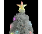 Artificial Pre-lit Christmas Tree White 120 cm Fibre Optic