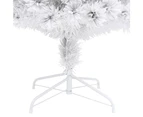 Artificial Pre-lit Christmas Tree White 180 cm Fibre Optic