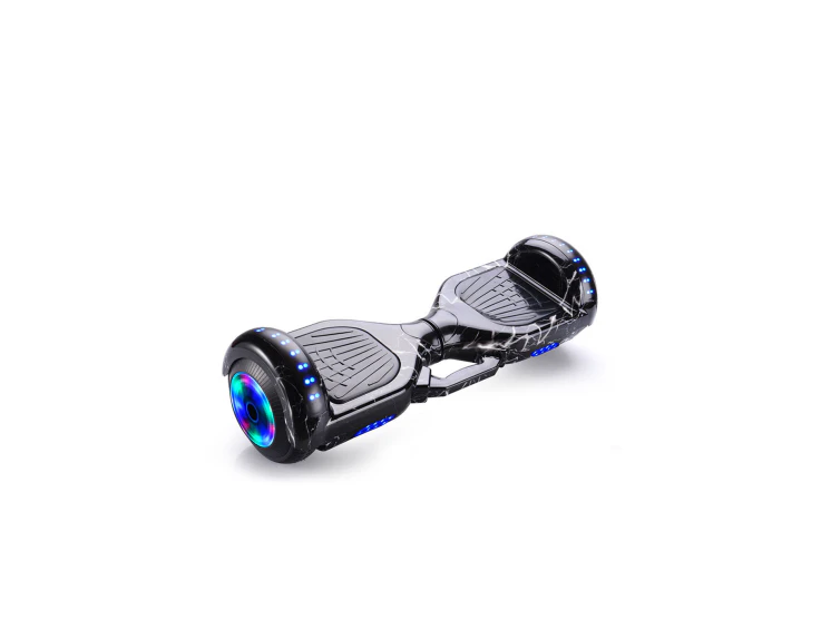 Hoverboard Bluetooth Speaker LED Self Balancing Scooter [Colour: Black-lightning]