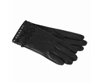 DENTS Premium Quality Unlined Womens Genuine Leather Gloves 77-0006 - Black