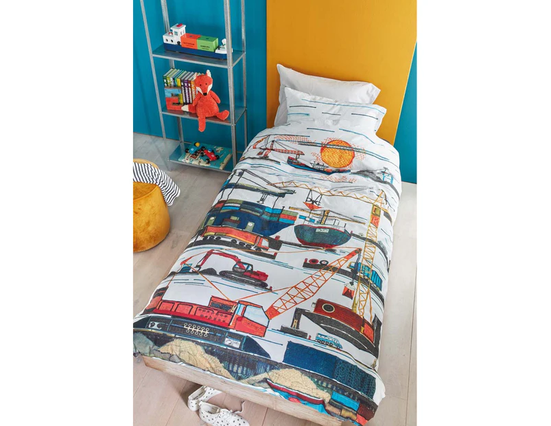 Bedding House Seaport Multi Cotton Quilt Cover Set by Bedding House