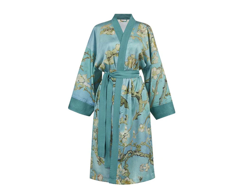 Bedding House x Van Gogh Van Gogh Almond Blossom Blue Kimono Robe