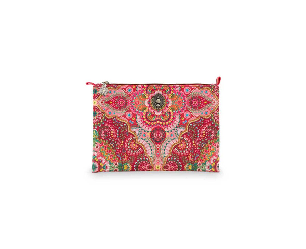 Pip Studio Red Moon Delight Medium Flat Beauty Pouch