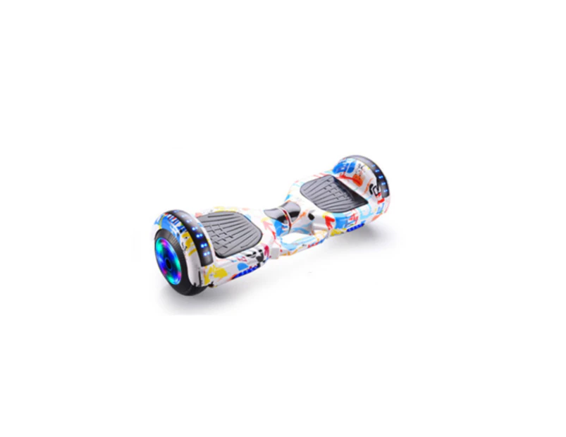 6.5" Hoverboard Bluetooth Speaker LED Self Balancing Scooter [Colour: Graffito]