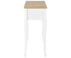 vidaXL Dressing Console Table with 3 Drawers White