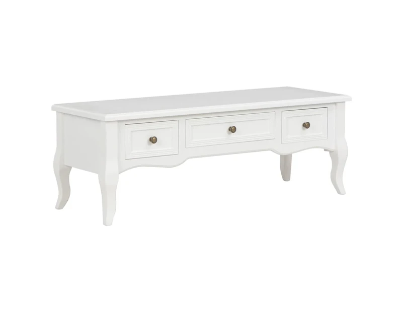 TV Cabinet White 100x35x35 cm Wood