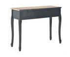 vidaXL Dressing Console Table with 3 Drawers Black