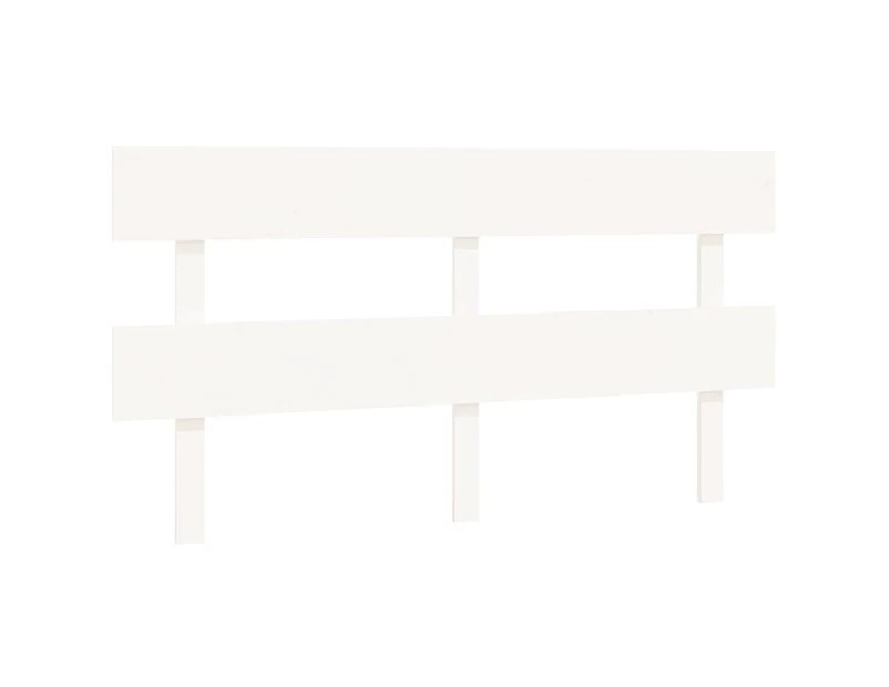 vidaXL Bed Headboard White 154x3x81 cm Solid Wood Pine