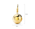 Glam Ball Leverback Earrings