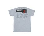 AC/DC Boys Black Outline Logo T-Shirt (Sports Grey) - BI3616