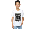 AC/DC Boys Angus Young Distressed Photo T-Shirt (White) - BI3658