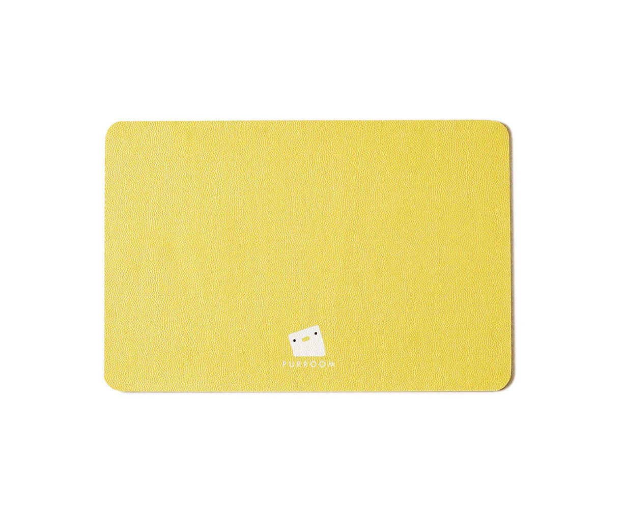 Purroom 45cm Dinning Mat Dog/Cat Feeding Training Pad Pet Placemat Chick Yellow