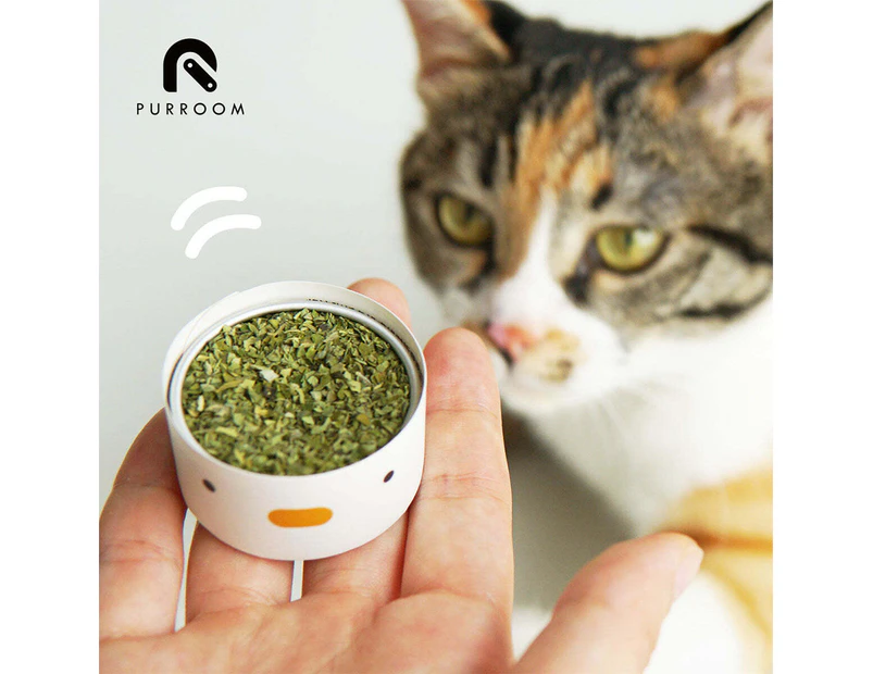 Purroom 4cm Dried Natural Catnip Can 3G Cat Toy Anxiety Reducer w/ Paper Spoon