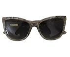 Dolce & Gabbana Grey Acetate Full Rim Cat Eye Frame DG4193 Sunglasses
