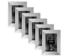 6x Unigift Noosa 10x15cm MDF/Glass Picture/Photo Frame Wall Hanging Display SLV