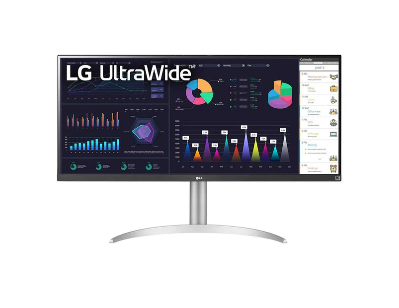 LG 34WQ650-W 34in UltraWide FHD 100Hz Height Adjustable IPS Monitor