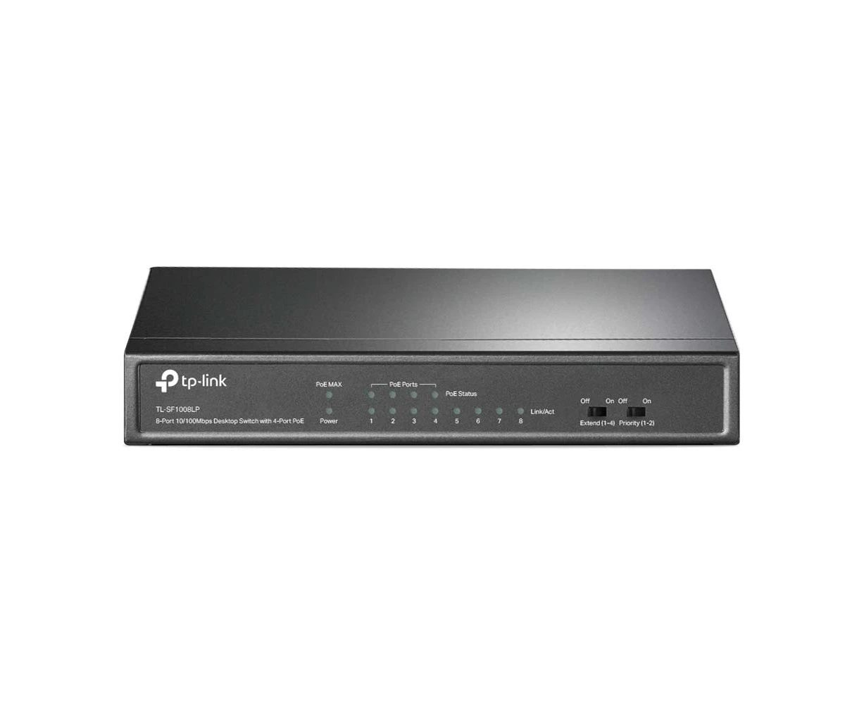 TP-Link TL-SF1008LP 8-Port 10/100Mbps Desktop Switch with 4-Port PoE