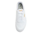 Puma Unisex Shuffle Sneakers - White/Team Gold