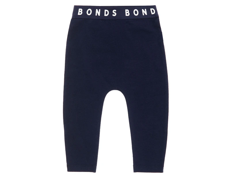 Bonds Baby Stretchies Plain Leggings / Tights - Nu Navy