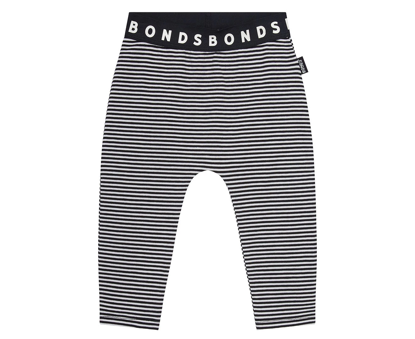 Bonds Baby Stretchies Striped Leggings / Tights - Black/White