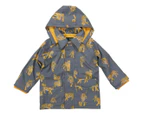 Korango Boys' Tiger/Fleece Lined Raincoat - Charcoal