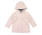 Korango Girls' Flying Unicorn/Terry Lined Raincoat - Dusty Pink