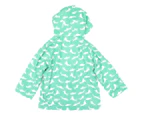 Korango Boys' Shark Colour Change/Terry Lined Raincoat - Green