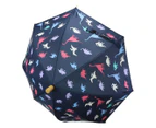Korango Dinosaur Colour Change Kids' Umbrella - Navy