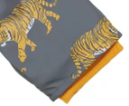 Korango Boys' Tiger/Fleece Lined Raincoat - Charcoal