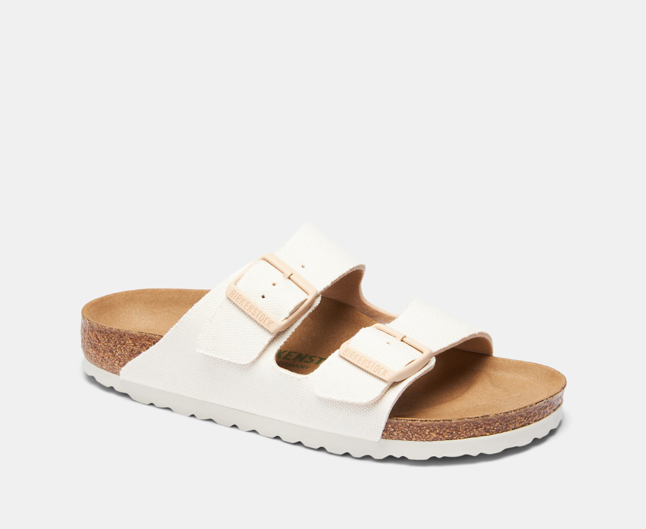 Birkenstock Women's Arizona Vegan Narrow Fit Sandals - Eggshell