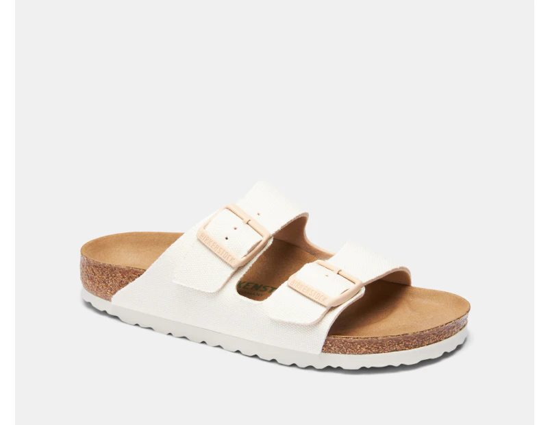 Birkenstock Women's Arizona Vegan Narrow Fit Sandals - Eggshell