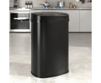 Advwin 50L Motion Sensor Bin Automatic Rubbish Smart Kitchen Waste Trash Can Touch Free Garbage Black