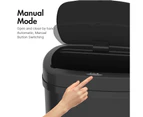 Advwin 50L Motion Sensor Bin Automatic Rubbish Smart Kitchen Waste Trash Can Touch Free Garbage Black