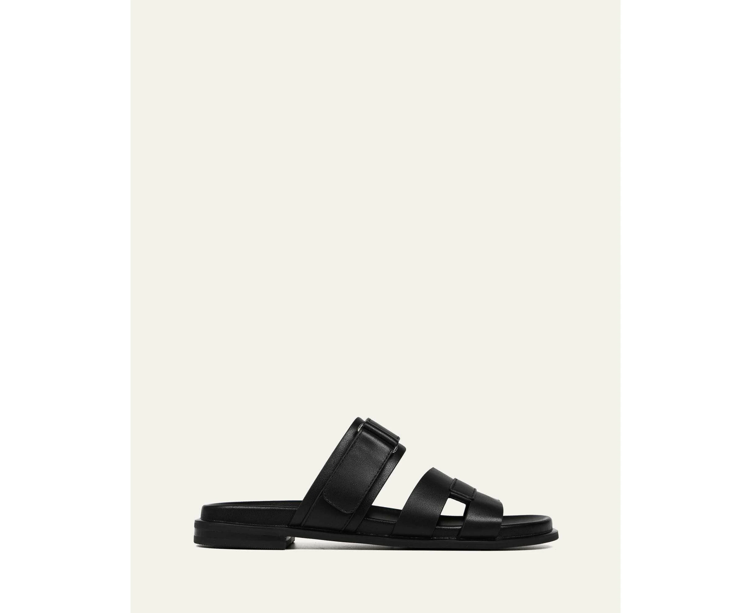 Jo Mercer Women's Hendrix Flat Slides Sandals - Black